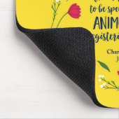 Charlotte Bronte Jane Eyre Floral Life Book Quote Muismat (Hoek)