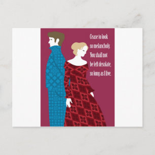 Charlotte Bronte "Jane Eyre" gift with quote Briefkaart