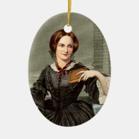 Charlotte Bronte | Keramisch Ornament (Voorkant)