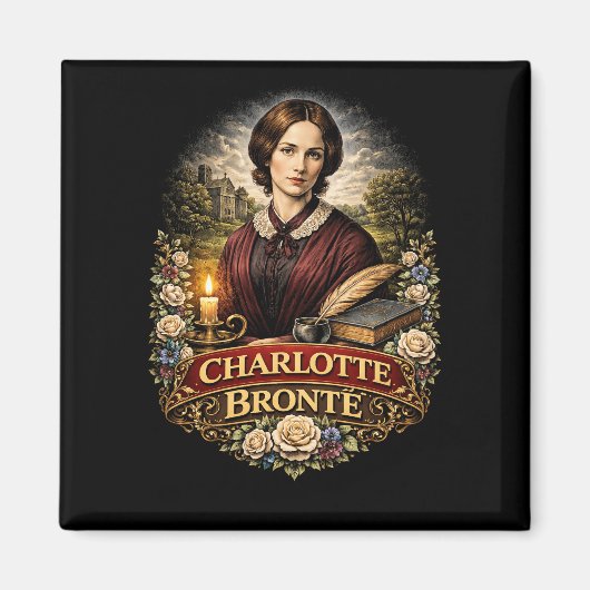 Charlotte Brontë Magneet (Voorkant)
