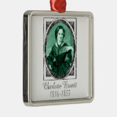 Charlotte Brontë Metalen Ornament (Rechts)
