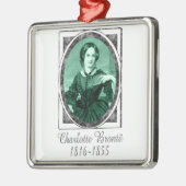 Charlotte Brontë Metalen Ornament (Links)