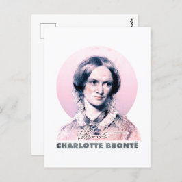 Charlotte Bronte Pink Richmond Painting Portrait Briefkaart