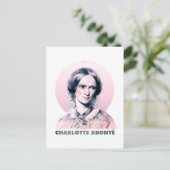 Charlotte Bronte Pink Richmond Painting Portrait Briefkaart (Staand voorkant)