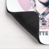 Charlotte Bronte Pink Richmond Painting Portrait Muismat (Hoek)