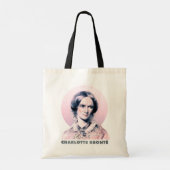 Charlotte Bronte Pink Richmond Painting Portrait Tote Bag (Achterkant)