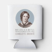 Charlotte Bronte Portrait en Quote Blikjeskoeler (Achterkant)