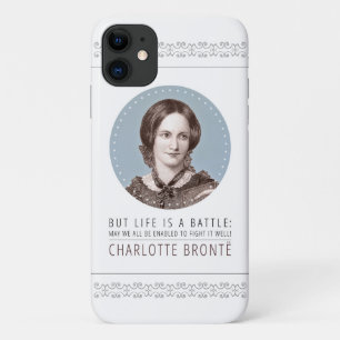 Charlotte Bronte Portrait en Quote Case-Mate iPhone Case
