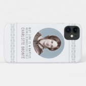 Charlotte Bronte Portrait en Quote Case-Mate iPhone Case (Achterkant (horizontaal))