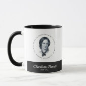 Charlotte Bronte Portrait en Quote Mok (Links)