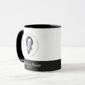 Charlotte Bronte Portrait en Quote Mok (Voorkant links)