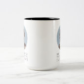 Charlotte Bronte Portrait en Quote Tweekleurige Koffiemok (Center)