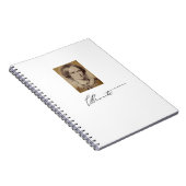 Charlotte Brontë portret en handtekening Notitieboek (Rechterzijde)