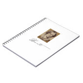 Charlotte Brontë portret en handtekening Notitieboek (Linkerzijde)