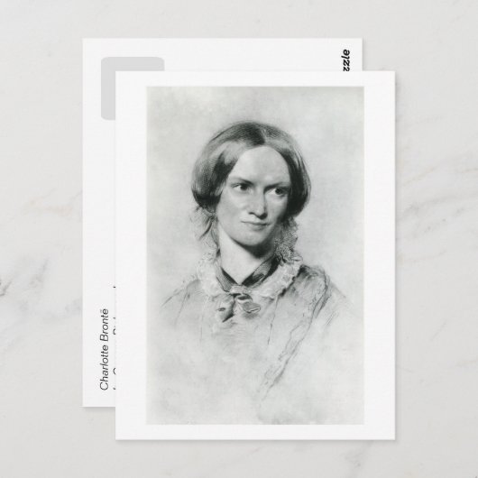Charlotte Brontë portret van George Richmond Briefkaart (Voorkant / Achterkant)