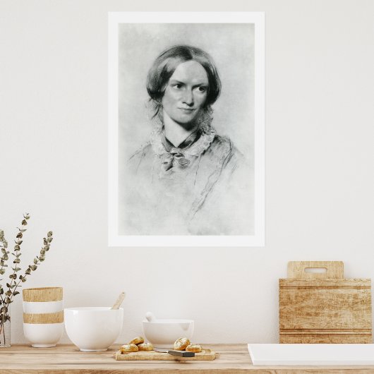 Charlotte Brontë portret van George Richmond Poster (Keuken)