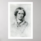 Charlotte Brontë portret van George Richmond Poster (Voorkant)