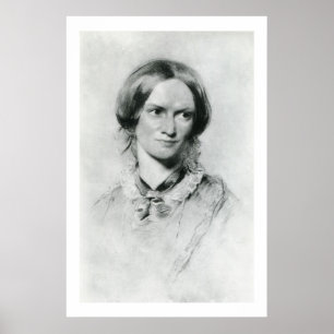 Charlotte Brontë portret van George Richmond Poster