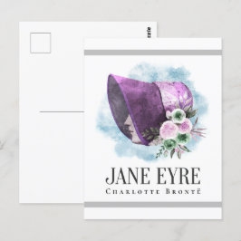 Charlotte Bronte Portret van Richmond met bloemen Briefkaart