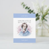 Charlotte Bronte Portret van Richmond met bloemen Briefkaart (Staand voorkant)