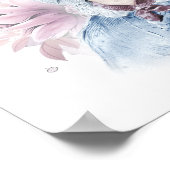 Charlotte Bronte Portret van Richmond met bloemen Poster (Hoek)