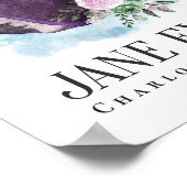 Charlotte Bronte Portret van Richmond met bloemen Poster (Hoek)