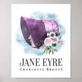 Charlotte Bronte Portret van Richmond met bloemen Poster