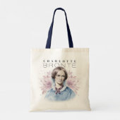 Charlotte Bronte Portret van Richmond met bloemen Tote Bag (Achterkant)