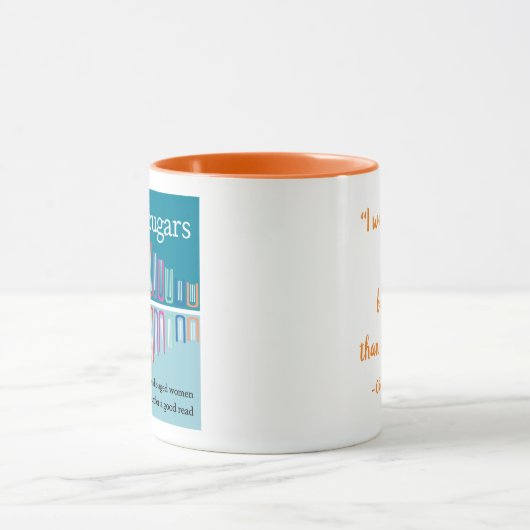 Charlotte Brontë Quote (Square logo) Mok (Midden)