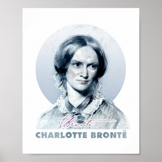 Charlotte Bronte Richmond Painting Portrait Poster (Voorkant)