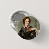 Charlotte Bronte | Ronde Button 3,2 Cm (Voorkant /achterkant)