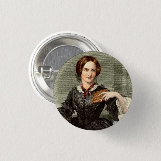 Charlotte Bronte | Ronde Button 3,2 Cm (Voorkant /achterkant)