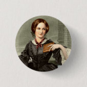 Charlotte Bronte | Ronde Button 3,2 Cm (Voorkant)
