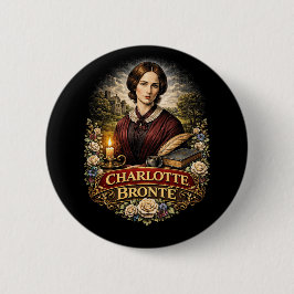 Charlotte Brontë Ronde Button 5,7 Cm