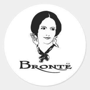 Charlotte Bronte Ronde Sticker