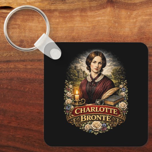 Charlotte Brontë Sleutelhanger (Voorkant)