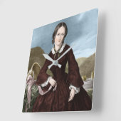 Charlotte Bronte Vierkante Klok (Hoek)