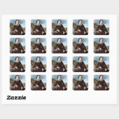 Charlotte Bronte Vierkante Sticker (Vel)