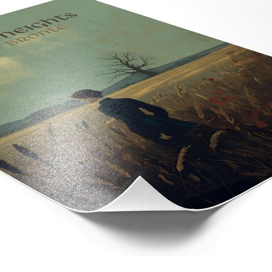 Charlotte Brontë, ""Wuthering Heights"" Foto Afdruk (Hoek)