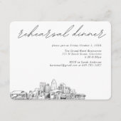 Charlotte bruiloft elegante repetitie behuizing Ka Informatiekaartje (Voorkant)