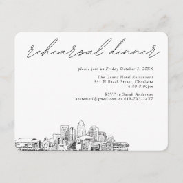 Charlotte bruiloft elegante repetitie behuizing Ka Informatiekaartje