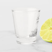 Charlotte bruiloft gunst gepersonaliseerd gejuich shot glas (Links)