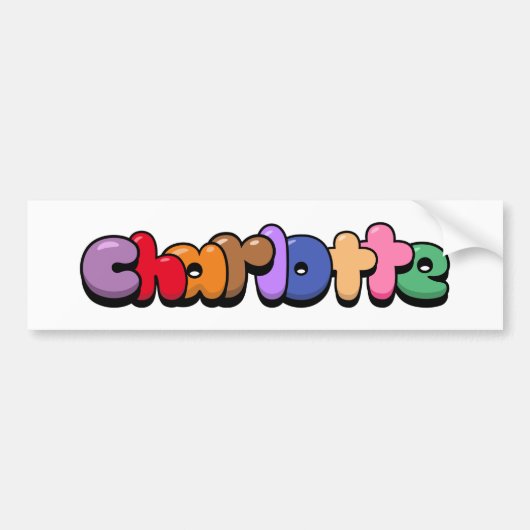 Charlotte Bumpersticker (Voorkant)