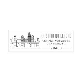 Charlotte City | Aangepast zelfinkend stempel voor