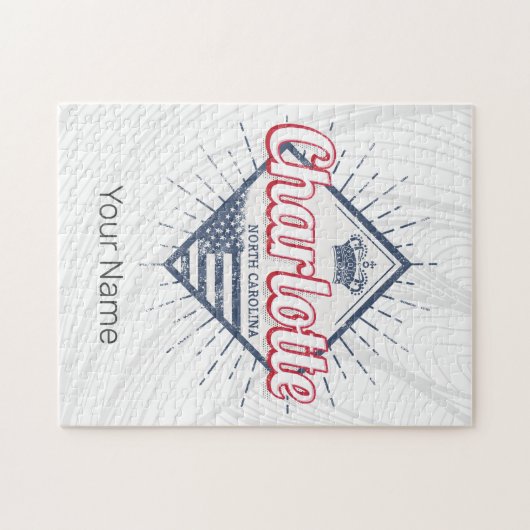 Charlotte City North Carolina Verenigde Staten Legpuzzel (Horizontaal)