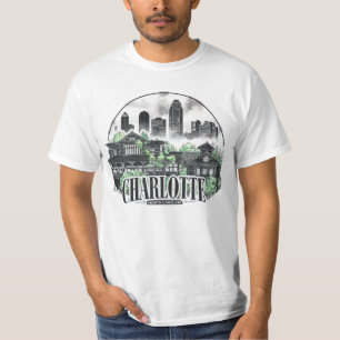Charlotte City North Carolina Verenigde Staten T-shirt