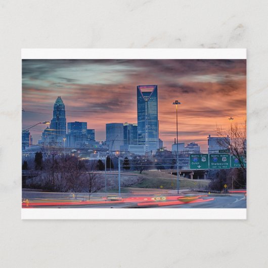 charlotte city skyline briefkaart (Voorkant)