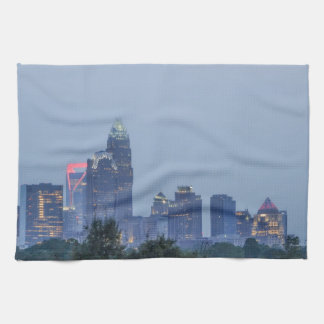 Charlotte city skyline theedoek