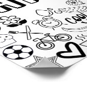 'CHARLOTTE' Color-it-YouSelf-Outline Design Poster (Hoek)