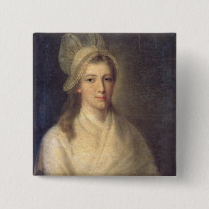 Charlotte Corday Vierkante Button 5,1 Cm